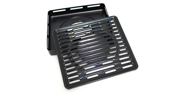 Grillrost + Fettauffangschale für Kocher 400 + 600 S,SG