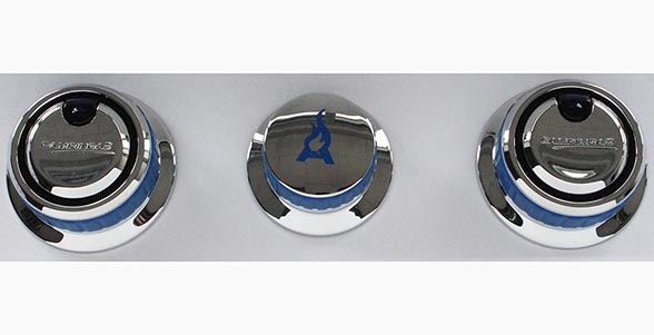 Set aus 3 Reglerknöpfen für Master 3 & 4 Series Gasgrills