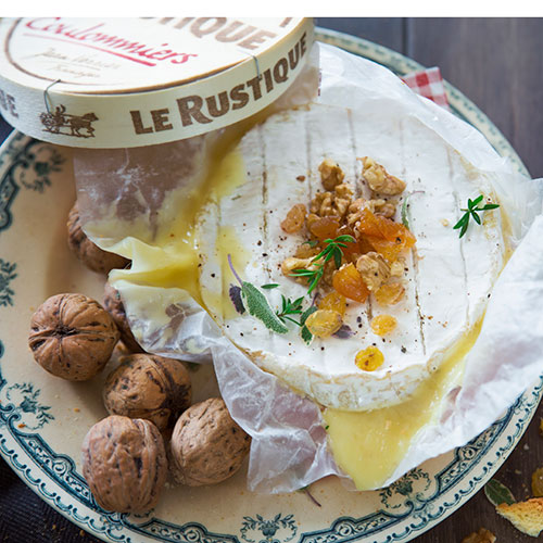 Baked Camembert with Dried Fruit