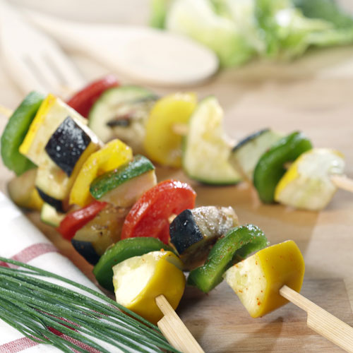 Chili-Rubbed Grilled Vegetable Kabobs