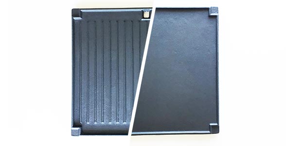 MATTE GUSSEISERNE GRILLPLATTE 3ER SERIES RBS