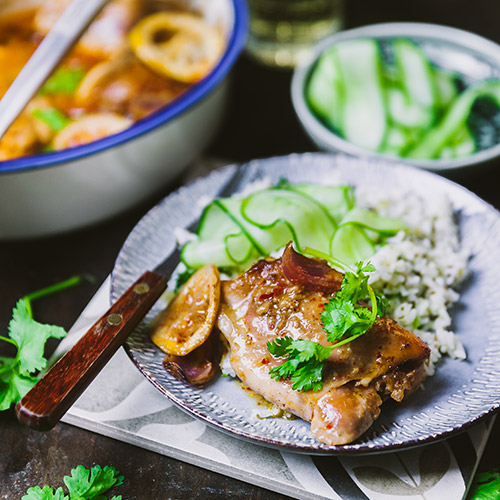 Sweet and spicy chicken thigh