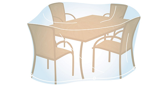 Rectangular/oval dining set cover L