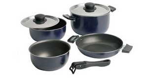 Camping Cook Set 9 Pieces Non Stick Coated