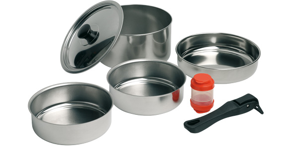 Trekking Kit 8 Pieces Stainless Steel