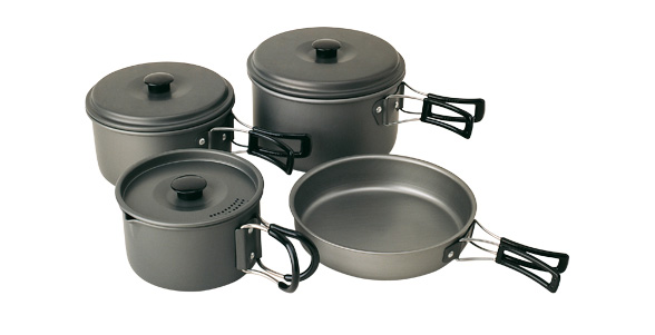 Trekking Kit 8 Pieces Hard Anodised Aluminium