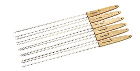 Wooden-Handled Double Skewers