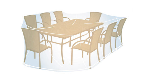 Rectangular/oval Dining Set Cover XL